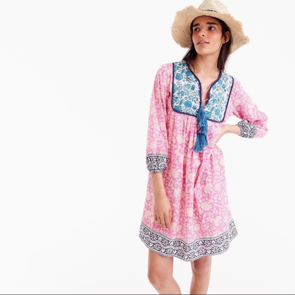 SZ Blockprints for J Crew Kitty tunic cover up/dress